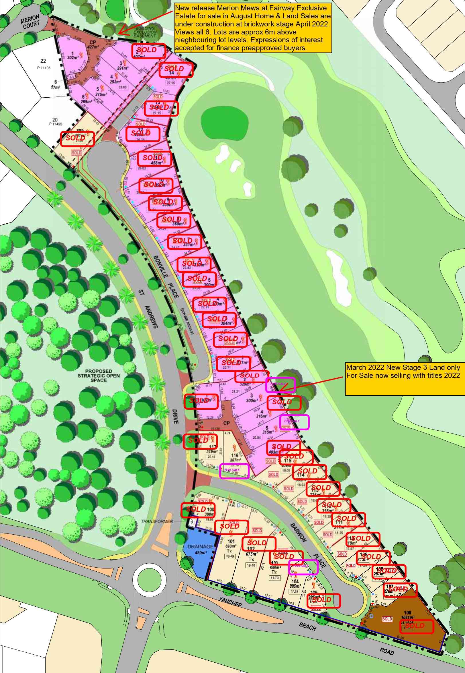 [Land for Sale] Fairway Exclusive Estate, Yanchep OpenLot